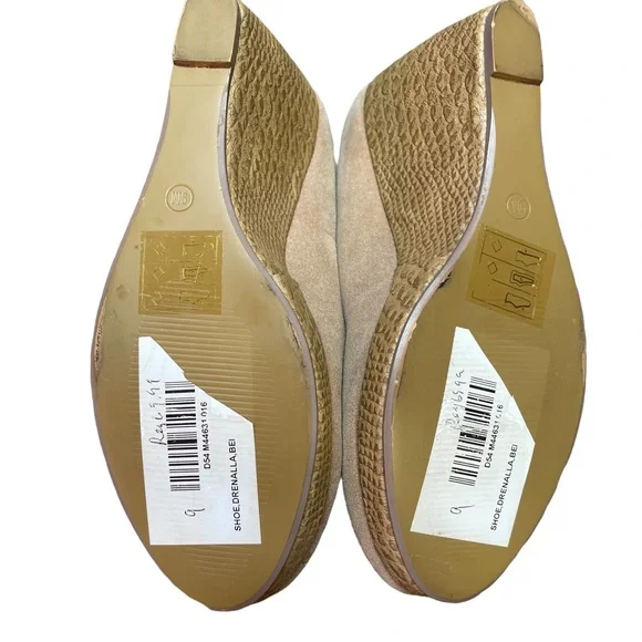 Jessica Shoes Snakeskin Wedges/Suede Tan Colour Size 8M NWT - Picture 8 of 11